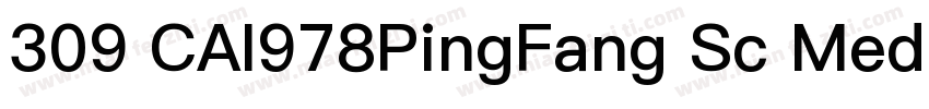 309 CAI978PingFang Sc Medium字体转换